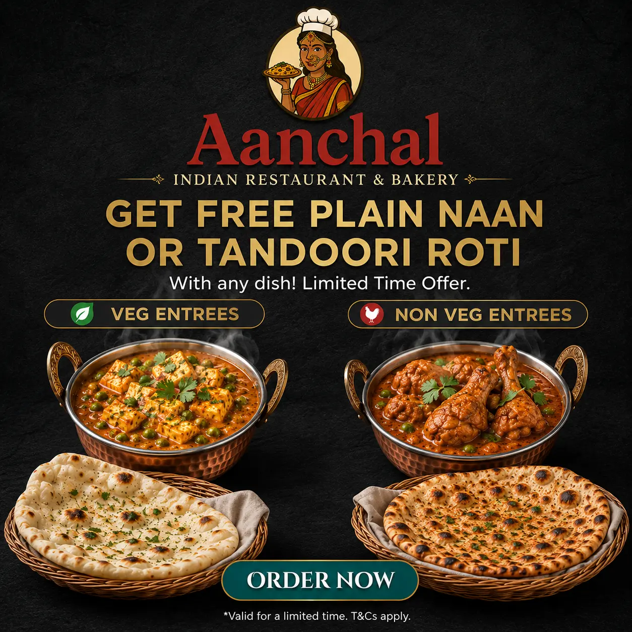 Aanchal Indian Restaurant & Bakery Special Offer - Edmonton
